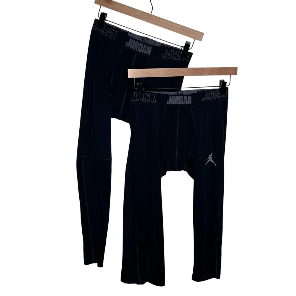 Jordan Dri-FIT Compression Leggings Black Athletic Base Layer Men’s L 2 Pack